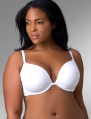 Cotton plunge bra