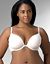 Full figure cotton plunge push up bra