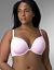 Full figure cotton plunge push up bra