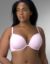 Full figure cotton plunge push up bra