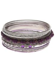 Nine row bangle set