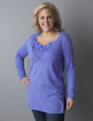 Deep v-neck tunic