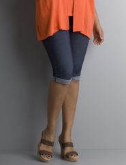 Denim capri legging
