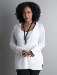 Hooded pullover sweater