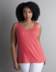 Supima&reg; Cotton shimmering muscle tank