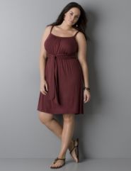 Tie front knit sundress