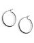 Small silvertone hoop earrings