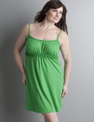 Smocked waist knit chemise