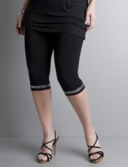 Capri leggings with studs