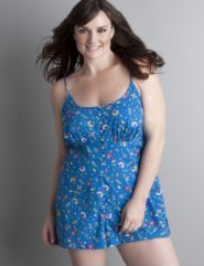 Floral woven romper