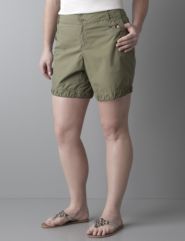 Ruched hem shorts