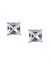 Small square cubic zirconium stud earrings by Lane Bryant