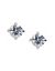 Small round cubic zirconium stud earrings