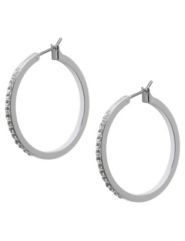 Cubic zirconium hoop earrings