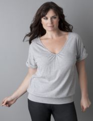 Roll-sleeve tee