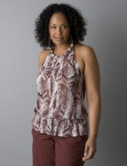 Smocked waist beaded halter