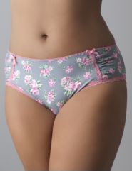 Betsy's roses lace trim hipster