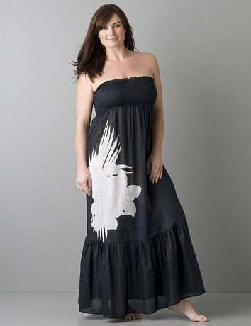 Plus size Maxi dress swim cover up