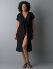 Swim cover-up with hood