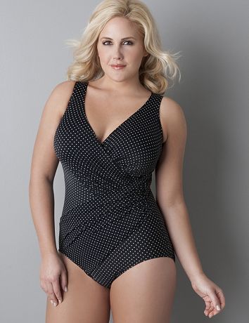 Miraclesuit&reg; polka dot Oceanus swimsuit