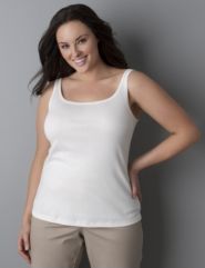 Supima&reg; 1x1 ribbed tank