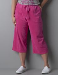 Terry active crop pant