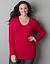 Womens plus size scoop neck sweater