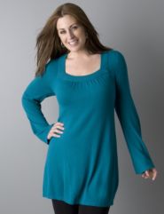 Square neck tunic
