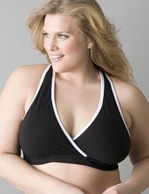 Cotton criss-cross sports bra by Marika