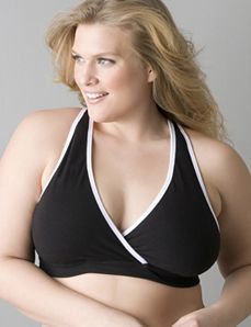 Cotton criss-cross sports bra by Marika
