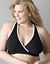 Cotton criss-cross sports bra by Marika