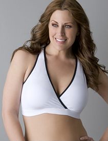 Microfiber criss-cross sports bra by Marika