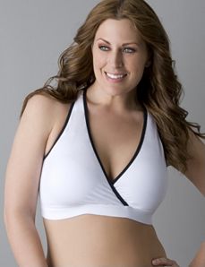 Microfiber criss-cross sports bra by Marika
