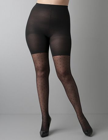 Plus Size Swiss Dot Sheer Tights by SPANX