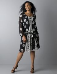 Hour glass medallion dress