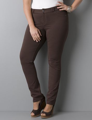 Plus size Jean-style knit pant by Lane Bryant