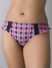 Argyle print thong
