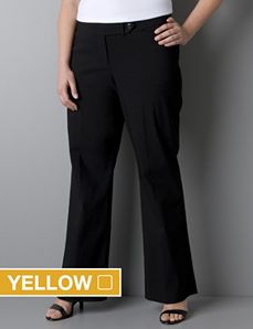 Classic leg career pant with Right Fit Technology