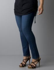 Knit denim jegging
