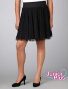 Mesh-Trim Skirt