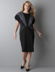 Ponte colorblock dress