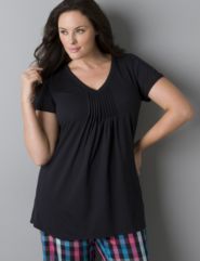 Pleated sleep top