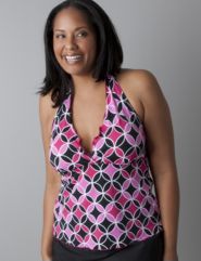 Mood rings halter swim top