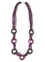 Lane Bryant Multi strand ring bead necklace by - /Raspberry Radiance -