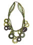 Lane Bryant Wood and shell ring necklace by - /Pesto - Size One Size