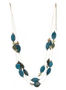 Lane Bryant Nested glass and goldtone bead necklace by - /Fanfare -