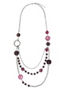 Lane Bryant Nested side ring necklace by - /Dark Purple - Size One