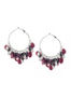 Lane Bryant Shell disc hoop earrings by - /Dark Purple - Size One Size