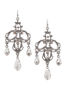 Lane Bryant Faux hematite chandelier earrings by - - Size One Size