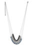 Lane Bryant Nested faceted bead necklace by - /Black - Size One Size